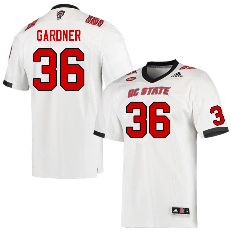 Men #36 Devin Gardner NC State Wolfpack College Football Jerseys Sale-White - Click Image to Close
